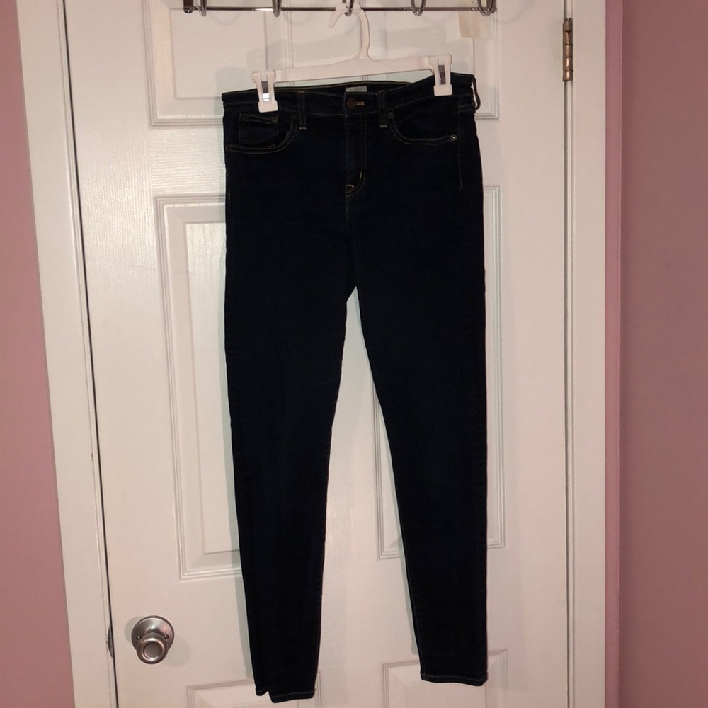 J-crew dark stretchy jeans
